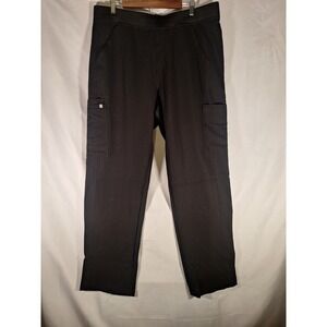 FIGS Womens Technical Collection‎ XXL Black Cargo Scrub Pants Elastic Waist